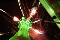 Feuerwerk vom Skytower